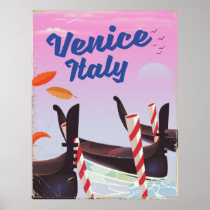 Venice Italy Gondola vakantie print. Poster