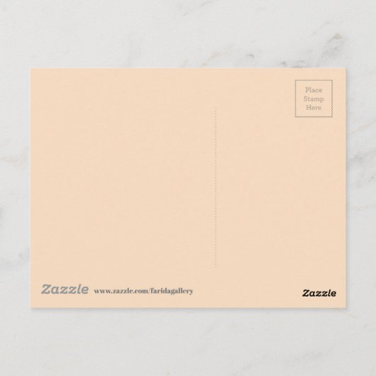 Venice Italy Pen & Wash Waterverf Briefkaart (Achterkant)