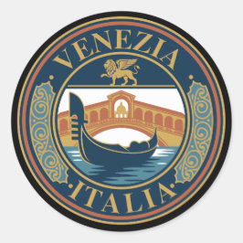 Venice Italy Ronde Sticker