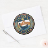 Venice Italy Ronde Sticker (Envelop)