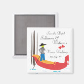 Venice Italy Save the Date Magnet Magneet (Voorkant / Achterkant)