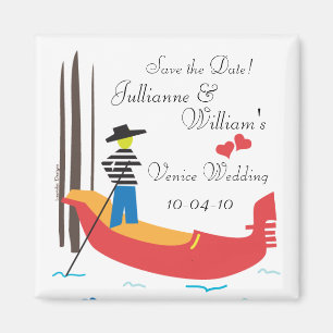 Venice Italy Save the Date Magnet Magneet