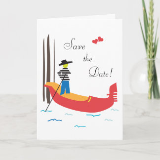 Venice Italy Save the Wedding Date Kaart