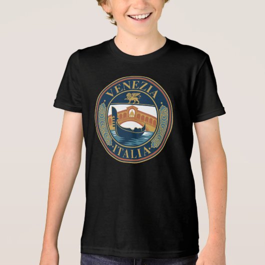 Venice Italy Tri-Blend Shirt (Voorkant)