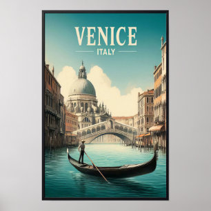 Venice Italy Vintage Travel Poster