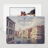 Venice Italy Wedding Save the Date Kaart (Voorkant / Achterkant)