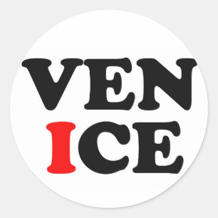 VENICE LOGO RONDE STICKER
