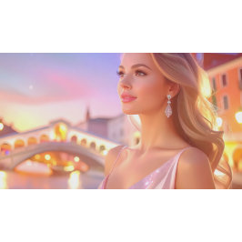 VENICE - LOVE FROM VENICE - CANVAS AFDRUK