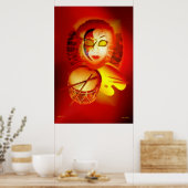 Venice Moon Drummer Poster (Keuken)