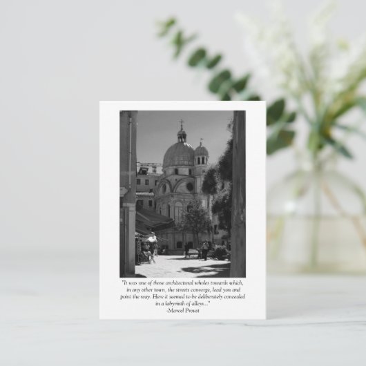 Venice Quote-kaart Briefkaart (Staand voorkant)