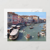 VENICE RIALTO BRIDGE UITZICHT BRIEFKAART (Voorkant / Achterkant)