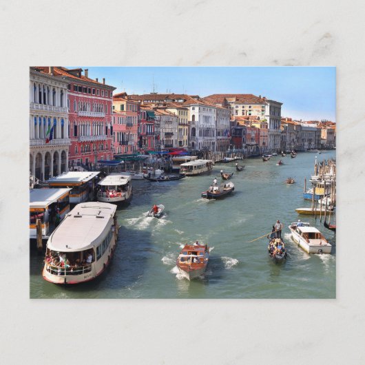 VENICE RIALTO BRIDGE UITZICHT BRIEFKAART (Voorkant)