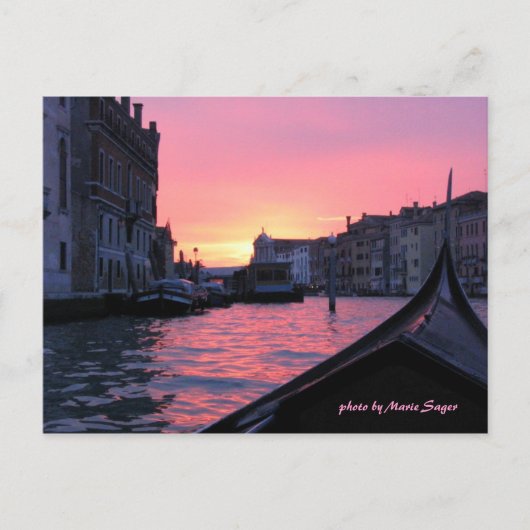 Venice Sunset Briefkaart (Voorkant)