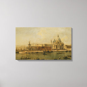 Venice The Dogana en Santa Maria della Salute Canvas Afdruk