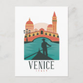 Venice Vintage Revel Briefkaart (Voorkant)