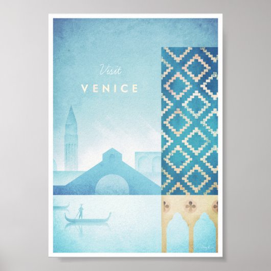 Venice Vintage Travel Poster (Voorkant)