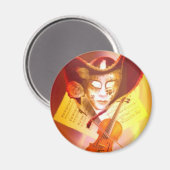 Venice Violinist Magnet Magneet (Voorkant / Achterkant)