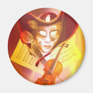 Venice Violinist Magnet Magneet