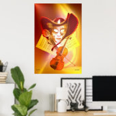 Venice Violinist Print (Thuiskantoor)