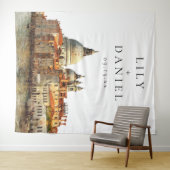 Venice Wedding Photo Backdrop Wandkleed (In Situ (horizontaal))