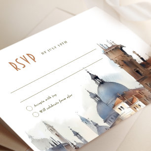 Venice Wedding RSVP Kaart Basilica della Salute