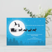 Venir à la ville Noël Grossesse Faire-part (Debout devant)