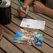 Venise Canaux Italie Aquarelle Carte postale