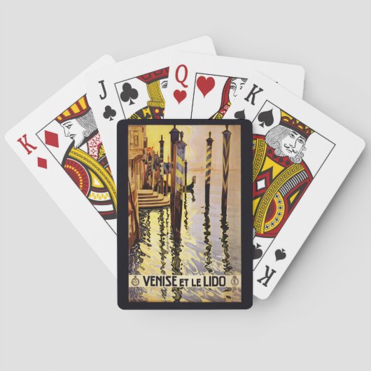  "Venise et le Lido" Italië speelkaarten (Achterkant)