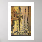 Venise et Le Lido Poster vintage (Devant)