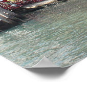 Venise, Italie Canal Café - Impression photographi (Coin)