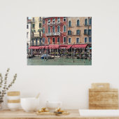 Venise, Italie Canal Café - Impression photographi (Cuisine)
