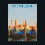 Venise, Italie Gondola Boat Vintage voyage Carte p<br><div class="desc">Venise,  Italie Gondola Boat Vintage voyage Carte postale</div>