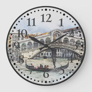Venise, Italie, Grand Canal, Europe Horloge murale