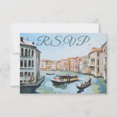 Venise, Italie Peinture carte RSVP (Devant)