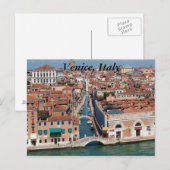 Venise, Italie, photographie sur carte postale. (Devant / Derrière)