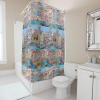 Venise, Italie - rideau en douche