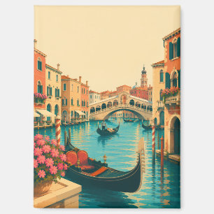 Venise Italie Souvenir Aimant Pont Rialto Vintage