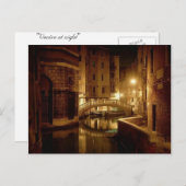 Venise la nuit - belle carte postale (Devant / Derrière)