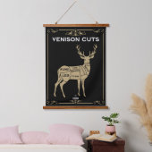 Venison Butcher Meat Cut Hangend Wandkleed (Slaapkamer)