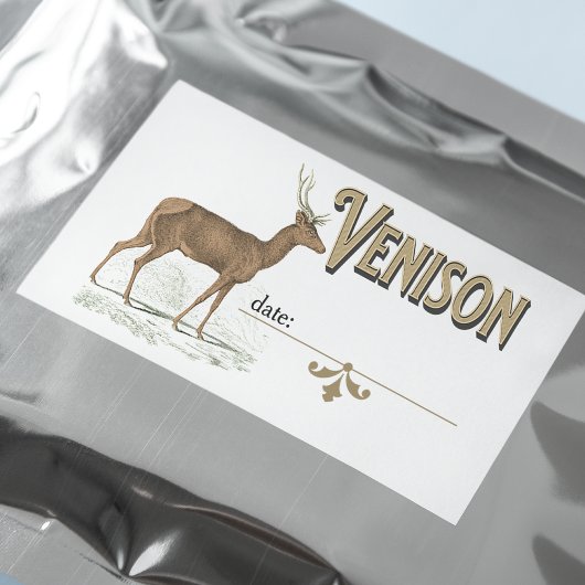 Venison Label for Home Freezer