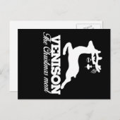 Venison van het kerstvlees feestdagenkaart (Voorkant / Achterkant)