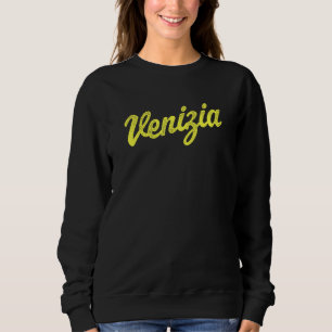 Venizia Italië Retro Schrift Venice Italië jongens Trui