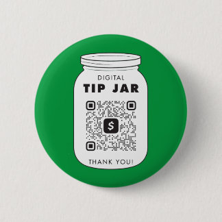 Venmo of Cash App QR Code Tip Jar Button