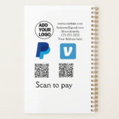 Venmo paypal scan pour payer ajouter q r code logo (Dos)