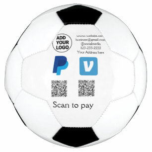 Venmo paypal scan pour payer ajouter q r code logo