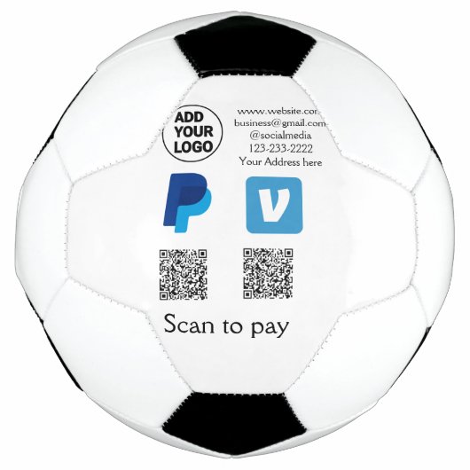 Venmo paypal scan pour payer ajouter q r code logo (Devant)
