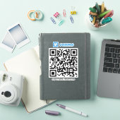 Venmo QR Code Betaling Scannen naar Betalen Wit Sticker (iPad Cover)