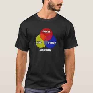 Venn-diagram .. Archivarissen T-shirt
