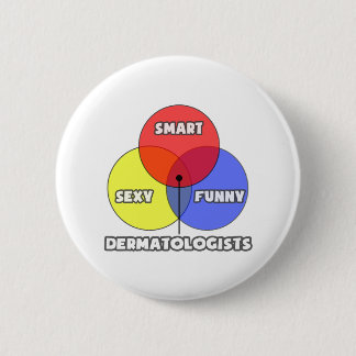 Venn-diagram ... Dermatologen Ronde Button 5,7 Cm