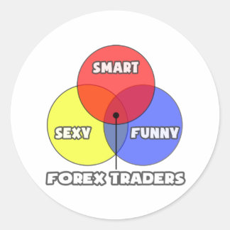 Venn-diagram .. Forex handelaren Ronde Sticker